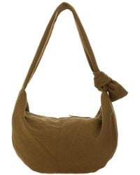 Alysi - Knot Detailed Zipped Shoulder Bag - Lyst