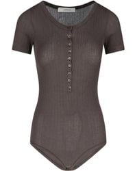 Lemaire - Buttoned Ribbed Body - Lyst