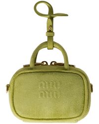 Miu Miu - Beau Suede Micro-Bag - Lyst