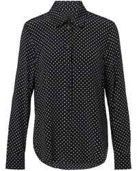 Nili Lotan - Gana Polka-Dot Silk Shirt - Lyst