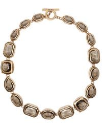 Max Mara - Choker Necklace With Settings - Lyst