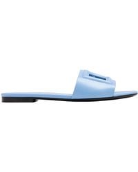 Dolce & Gabbana - Logo Cut-Out Sandals - Lyst