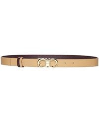 Ferragamo - Double-Sided Adjustable Gancini Belt - Lyst