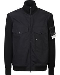 Stone Island - Flap-Pocket Panelled Jacket - Lyst