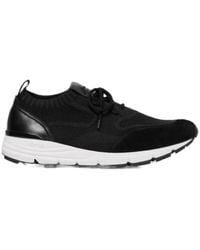 SCAROSSO - Robbie Knitted Lace-Up Sneakers - Lyst