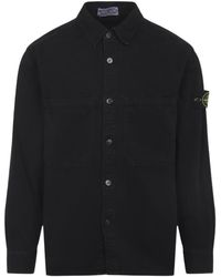 Stone Island - Organic Cotton Shirt - Lyst
