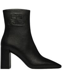 Courreges - 90Mm Block-Heeled Ankle Boots - Lyst