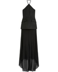 Sportmax - Spxpinne Halterneck Maxi Dress - Lyst