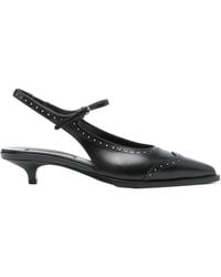 Miu Miu - Pointed-Toe Slingback Pumps - Lyst
