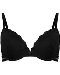 Emporio Armani - Lace Trim Underwired Bra - Lyst