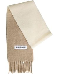 Acne Studios - Logo-Appliquéd Fringed Alpaca-Blend Scarf - Lyst