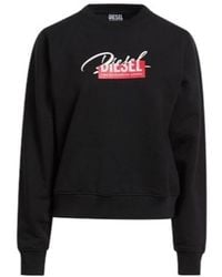 DIESEL - Printed Round-Neck Hoodie - Lyst