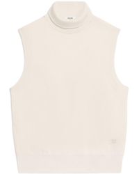 Celine - Sleeveless Turtleneck Sweater - Lyst