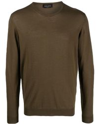 Roberto Collina - Long-Sleeved Round Neck Sweater - Lyst