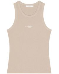 Givenchy - Paris Logo Printed Slim-Fit Tank Top - Lyst