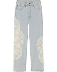 FRAME - The Crochet Jeans - Lyst