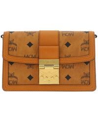 MCM - Logo Detailed Chained Shoulder Bag - Lyst