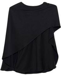 Jonathan Simkhai - Eliora Draped Cape Top - Lyst