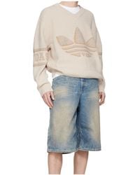 adidas Originals - X Clot By Edison Chen V-Neck Logo Knitwear - Lyst