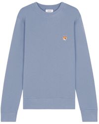 Maison Kitsuné - Maison Kitsuné Fox Head Patch Crewneck Sweatshirt - Lyst