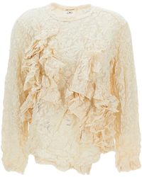 Comme des Garçons - Comme Des Garçons Ruffled Lace T-Shirt - Lyst