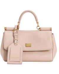 Dolce & Gabbana - Nude Leather Shoulder Bag - Lyst