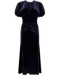 Victoria Beckham - Pleated Detail Dress - Lyst