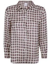 Aspesi - Geometric Print Button-Up Shirt - Lyst