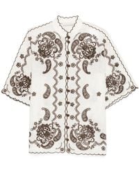 Zimmermann - Ascension Embroidered Shirt - Lyst