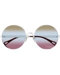 Chloé - Chloé Eyewear Round-Frame Sunglasses - Lyst