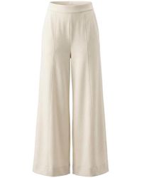 Gucci - Logo Embroidered Wide-Leg Pants - Lyst