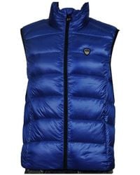 EA7 - Logo Details Vest Down Jacket - Lyst
