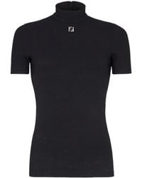 Fendi - Cotton Turtleneck - Lyst