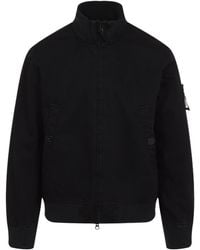 Stone Island - Compass Patch High-Neck Bomber Jacket - Lyst
