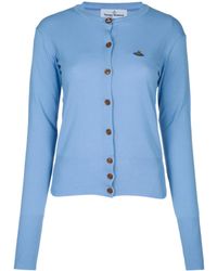 Vivienne Westwood - Logo Embroidered Buttoned Cardigan - Lyst