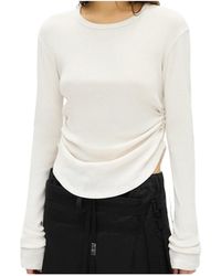 Ann Demeulemeester - Dot Wrinkled Long-Sleeve T-Shirt - Lyst