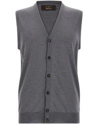 Zanone - Flexwool Buttoned Vest - Lyst