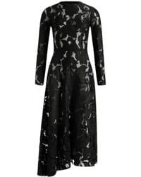 Patou - Laced Long-Sleeves Midi Dress - Lyst