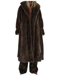 DARKPARK - Madison Belted Faux Fur Coat - Lyst