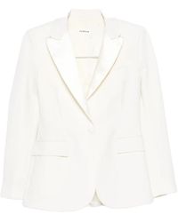 P.A.R.O.S.H. - Single-Breasted Wool-Blend Blazer - Lyst