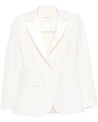 P.A.R.O.S.H. - Single-Breasted Wool-Blend Blazer - Lyst