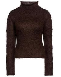 Marni - Solid-Color High-Neck Knitted Sweater - Lyst