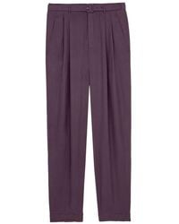 Saint Laurent - Pleated-Front Tailored Trousers - Lyst