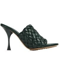 Bottega Veneta - Dot Wave Intreccio Pleated Mules - Lyst