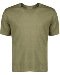 Officine Generale - Officine Générale Garment-Dyed Linen T-Shirt - Lyst