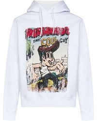 DSquared² - Graffiti Printed Drawstring Hoodie - Lyst