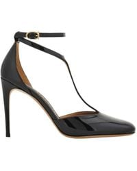 Ferragamo - T-Strap Stiletto Pump - Lyst
