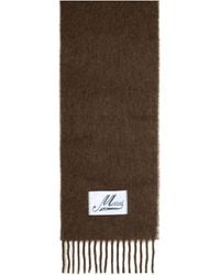 Marni - Logo Patch Fringed-Edge Scarf - Lyst