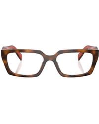 Prada - Eyewear Rectangle Frame Glasses - Lyst