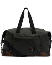 Barbour - Tartan-Panel Holdall - Lyst